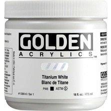 Golden Heavy Body Akrilik Boya 473 ml Seri 1 Titanium White 1380