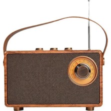 Music Apollo AS23 Nostalji Radyo Kablosuz Hoparlör - Speaker