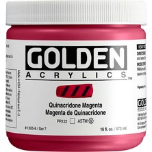 Golden Heavy Body Akrilik Boya 473 ml Seri 7 Quinacridone Magenta 1305