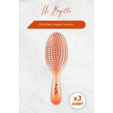 Zemira Professional Üç Boyutlu Oval Saç Fırçası Turuncu x 3 Adet