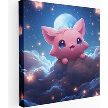 Popcasso Jigglypuff Rüyaları Pokemon Temalı Gerçeküstü Dekoratif Kanvas Duvar Tablosu