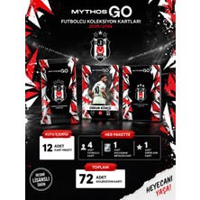 Mythos Cards Beşiktaş Mythos Go Futbolcu Kartları 12'li Kutu 2025/2026 | 72 Kart | Resmi Lisanslı