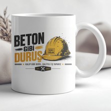 Ajans 313 AJANS313 Beton Gibi Duruş Kaliteli Iş Baskılı Seramik Kupa