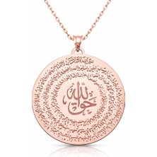Gumush ​gümüş Rose El Hakkanî Mührü Bayan Kolye