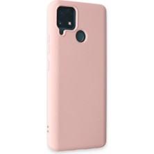 Magicool Realme C15 Kılıf Nano Içi Kadife Silikon - Pudra