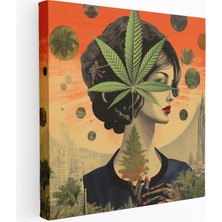Popcasso Retro Ot Koleksiyonu Illüstrasyonlar Dekoratif Kanvas Tablo