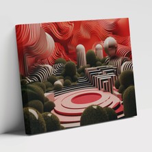 Popcasso Modern Zen Bahçesi Zen Bahçesi Modern Sanat Detayı Duvar Tablosu