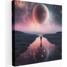 Popcasso Gerçeküstü Dijital Kompozisyon ile Pink Floyd Temalı Duvar Tasarımı Dekoratif Kanvas Tablo