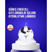 Ankaverse USB ve Solar Şarjlı Katlanabilir 5 Taraflı LED Lamba