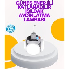 Ankaverse Solar Enerjili Katlanabilir LED Kamp ve Bahçe Lambası