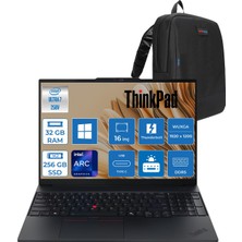 Lenovo Thinkpad E16 Gen 3 Intel Core Ultra 7 258V Aı 32GB Ddr5 Ddr5 256GB SSD Intel® Arc™ Graphics 140V 16" Wuxga (1920X1200) IPS 300NITS WIN11PRO Taşınabilir Bilgisayar TP22AY0038TXP01+ZETTAÇANTA