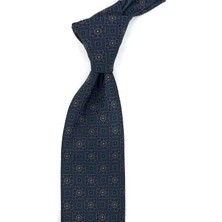 Kravatkolik Yeşil Motif Desen Mendilli Klasik Kravat KK13955