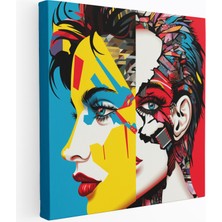 Popcas Semboller Dönüşüm Modern Sanat Pop Sanat Sembolleri Lensli Lensli Ikonik Kanvas Tablo