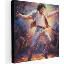 Popcasso Michael Jackson Temalı Modern Sanat Kanvas Tablo