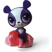 Hureggo Littlest Pet Shop Orijinal Mor Panda Penny Ling Miniş Figür - 8 cm