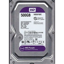 Wd 500GB Purple WD05PURZ 3.5" 5400 Rpm Sata 3 Harddisk