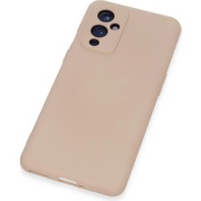 Magicool One Plus 9 Kılıf Nano Içi Kadife Silikon - Pudra