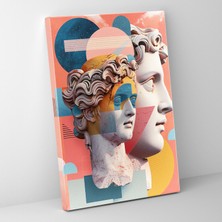 Popcasso Geleneksel Pop Sanat Klasik ve Pop Sanat Karışımı Kanvas Duvar Tablosu