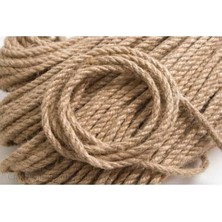 Zemira Jüt Halat Dekor Ipi 5 mm 10 Metre Ip Halat Ip Hasır Ip Jüt Ip