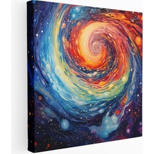 Popcasso Yıldız Haritası Modern Sanat Temalı Dekoratif Kanvas Tablo