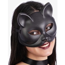 Ankaverse Siyah Renk Lüks Kedi Maskesi 12X13 cm