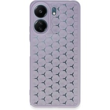 Ankaverse®   Redmi 13C Kılıf Petek Silikon Kapak - Lila