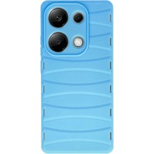 Ankaverse®   Redmi Note 13 Pro 4g Kılıf Bibercas Silikon Kapak - Mavi