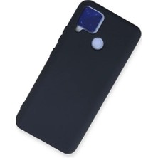 Magicool Realme C15 Kılıf Nano Içi Kadife Silikon - Lacivert