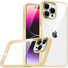 Magicool Iphone 15 Pro Max Razer Lensli Silikon - Gold