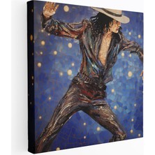 Popcasso Micheal Jackson Moonwalk Mozaik Sanatı Kanvas Tablo