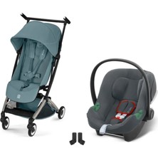 Cybex Libelle Travel Sistem | Taupe Stormy Blue & Aton Steel Grey