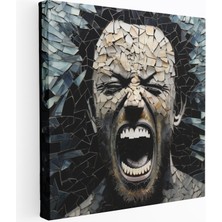 Popcasso Kırık Mozaik Metal Müzik Motifli Duvar Tablosu