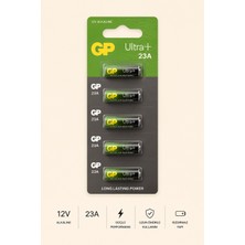 Gp Ultra+ 23A 12V Alkalin Kumanda Pili 5'li Blister Paket