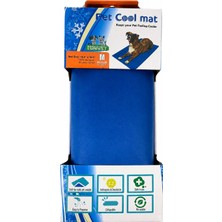 Pet Cool Mat Kedi Köpek Serinletici Yatak Medium 40X50 cm Jel Soğutucu Minder Yazlık Serinletici Ped Mavi