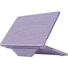 Magicool Macbook Air 15 2023 Macbook Kumaş Kapak - Mor