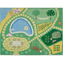 IKEA Hussparv Yeşil 100X133 cm Çocuk Halısı