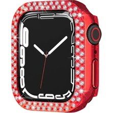 Magicool Watch 44MM Taşlı Kasa - Kırmızı