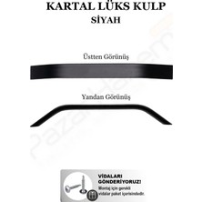 Pazarhanem 160 mm Kartal Lüks Mobilya Kulpu - Beyaz ve Krom Çekmece/dolap Kulpu (1 Adet + Montaj Vidaları)