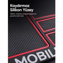 tp Buğz Çok Bölmeli Araç Içi Organizer Mat Kaydırmaz Silikon Telefon Tutuculu Tasarım