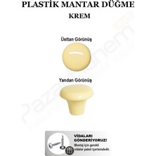 Pazarhanem Mantar Model Plastik Mobilya Kulbu Çekmece ve Dolap Düğmesi (Vida Hediyeli)