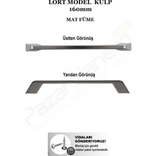 Pazarhanem Lort Model Premium Çekmece & Mobilya Kulpu 160 mm - Ağır Gramaj Metal Mobilya Tutamağı (Montaj Vidaları Hediye)