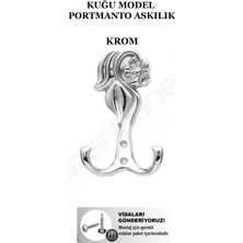 Pazarhanem Kuğu Portmanto Premium 5 Renk Seçeneği Çiçek Motifli Lüks Askılık Döküm Portmanto Askısı (Montaj Vidaları Hediye)