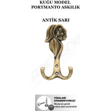 Pazarhanem Kuğu Portmanto Premium 5 Renk Seçeneği Çiçek Motifli Lüks Askılık Döküm Portmanto Askısı (Montaj Vidaları Hediye)