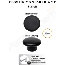 Pazarhanem Düğme Model Plastik Mobilya Kulbu Çekmece ve Dolap Düğmesi (Vida Hediyeli)