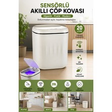 Syn Aksesuar 20 Litre Akıllı Hareket Sensörlü Otomatik Açılır Çöp Kovası – Dokunmatik Kontrollü Hijyenik Çöp Kutusu