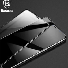 Ankaverse Baseus Iphone 11 Pro 3D Full Kaplama Kırılmaz Cam Koruyucu Tempered Glass Screen PROTECTOR-(5775)