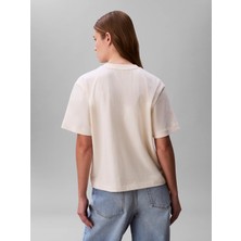 Calvin Klein Kadın / Kız Krem Calvin Klein Ss Seasonal Graphıc, F7J, Xxs Krem Kadın T-Shirt