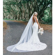 Tulle Store Düz Duvak Gelin,duvak,gelinlik Aksesuar,vualet,nikah Aksesuari,2mt Uzun Duvak
