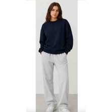 Kandemir Group Sweatshirt Yumuşak Dokulu Lacivert 3 Ip Şardonlu
