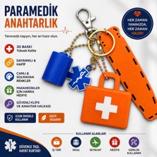 Dinç Spor Paramedik Temalı 3D Baskı Charm Anahtarlık – Acil Sağlık & Ilk Yardım Seti